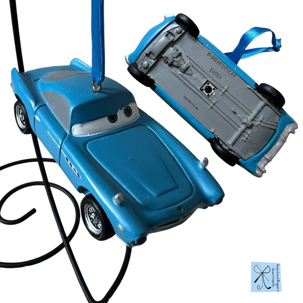 Disney Store Disney Pixar Cars 2 Finn McMissle Car Ornament Not Tested